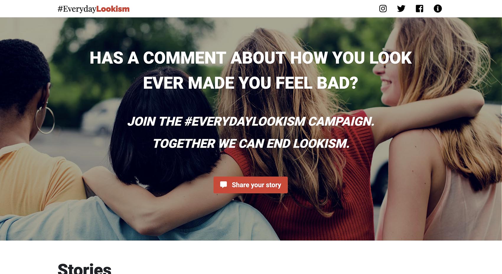 Screenshot of website: Everyday Lookism